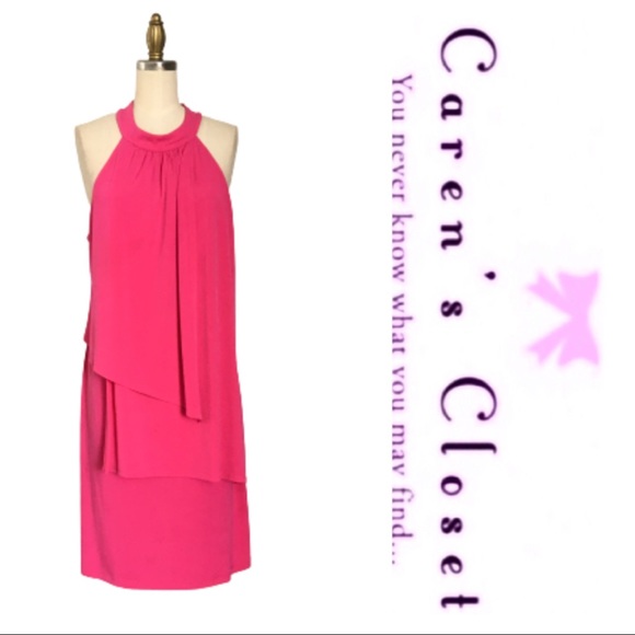 Vince Camuto Dresses & Skirts - Vince Camuto Pink Crepe Jersey Sleeveless Dress